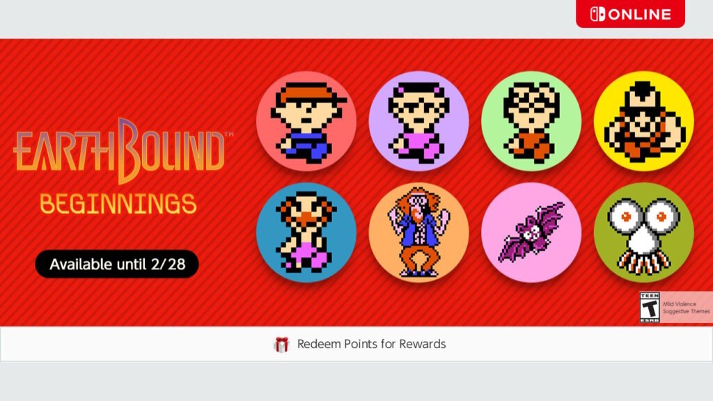 EarthBound Beginnings icons Switch Online