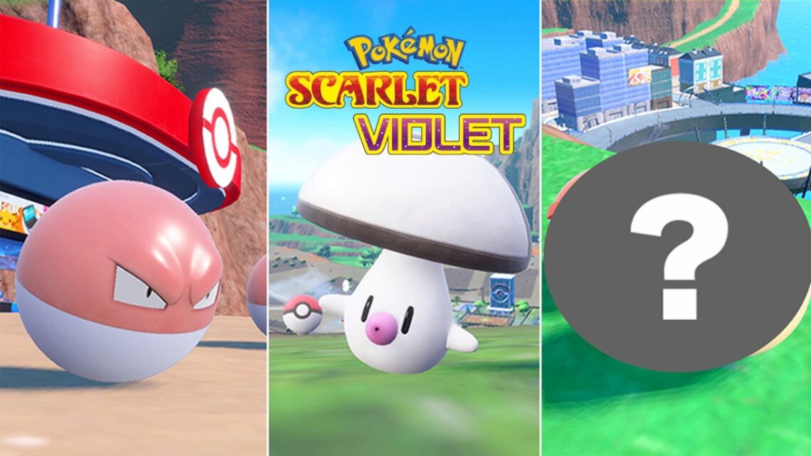 Evento especial em Pokemon Scarlet Violet pokebolas Voltorb Foongus e mais