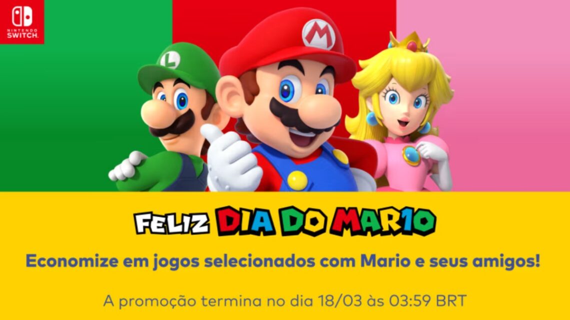 Dia do Mario na eShop descontos imperdiveis em jogos do Mario e amigos