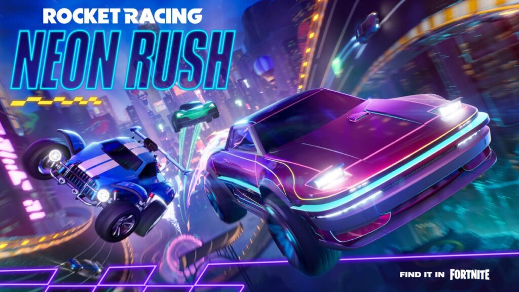 rocket racing neon rush